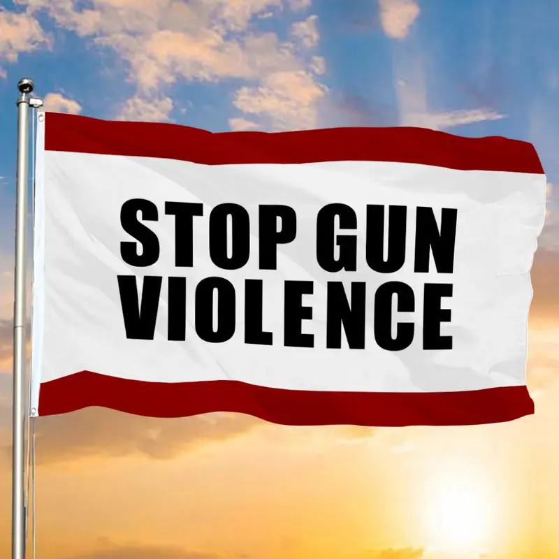 Fyon Stop Gun Violence Awareness Flag – Advocacy Banner for Public and Private Spaces