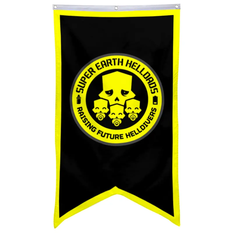 Fyon Super Earth Helldads Tactical Game Flag Banner