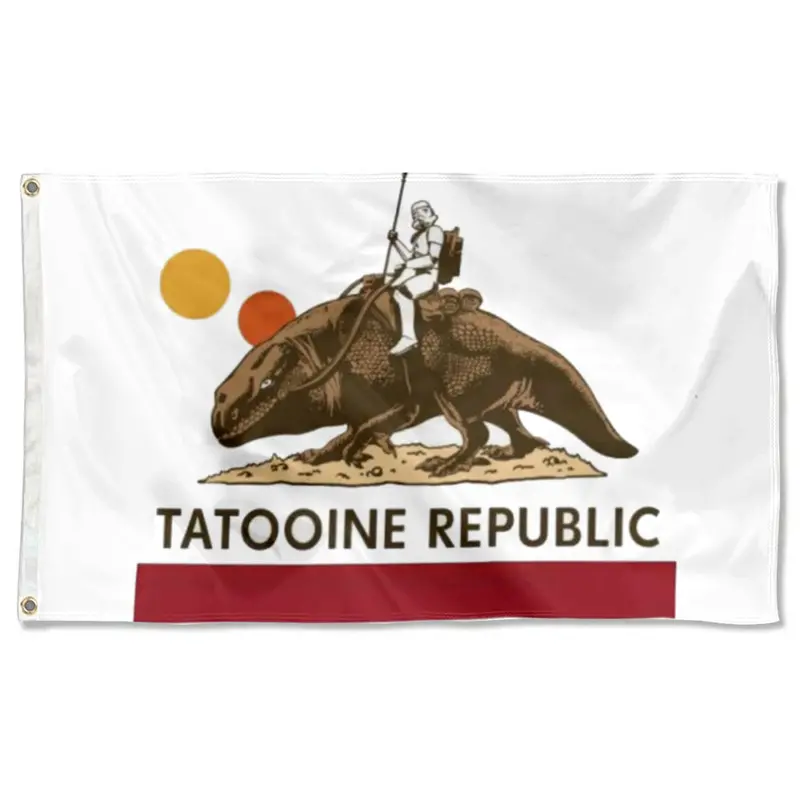 Fyon Tatooine Republic Flag – Star Wars Inspired Battle Banner (3×5 ft)
