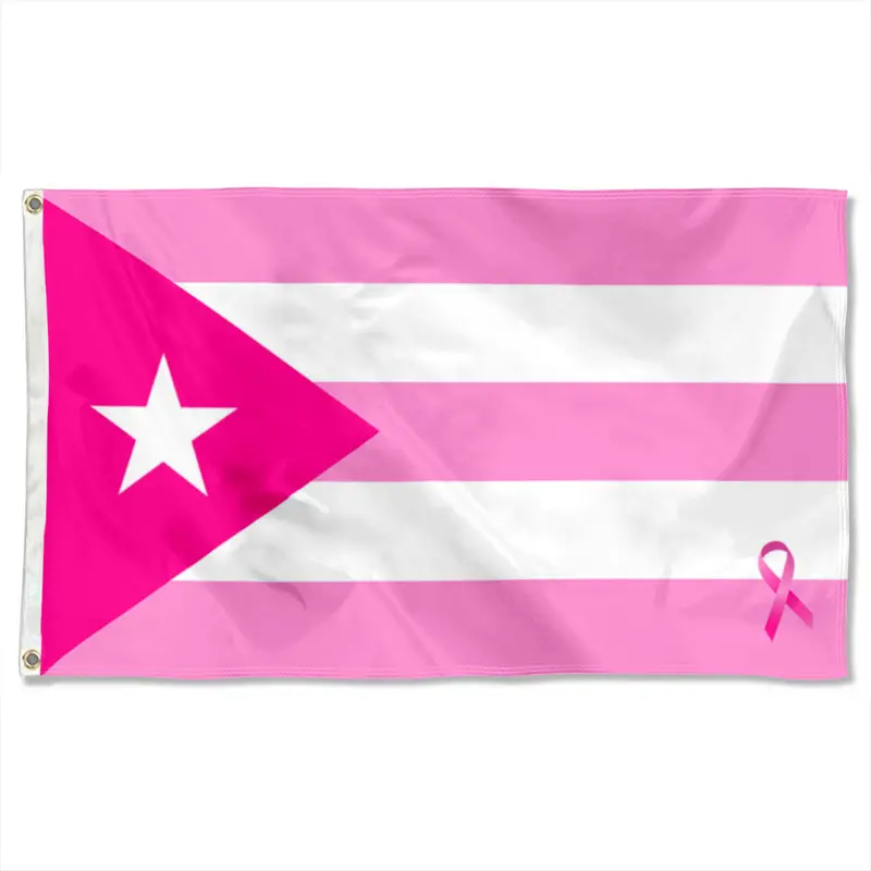 Fyon ‘The Pink Boricua Cancer Awareness’ Flag Banner