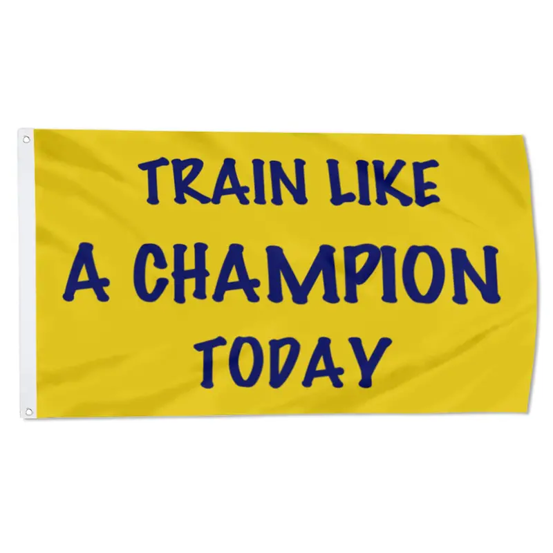 Fyon ‘Train Like a Champion Today’ Banner – Elite Fitness Motivation Flag