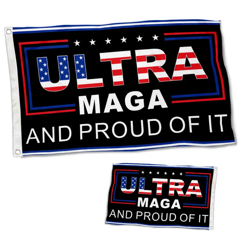 Fyon Trump 2024 Ultra MAGA Double-Sided Campaign Flag Banner