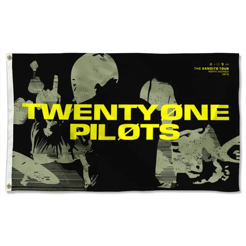 Fyon Twenty One Pilots Fan Banner – Music-Themed Indoor & Outdoor Flag