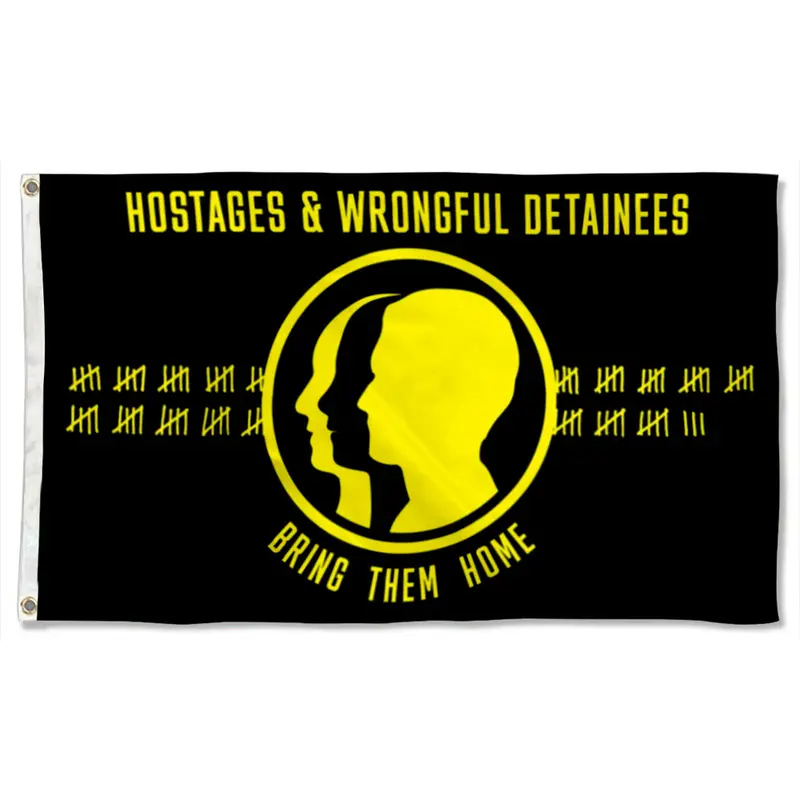 Fyon U.S. Hostages and Wrongful Detainees Awareness Flag Banner