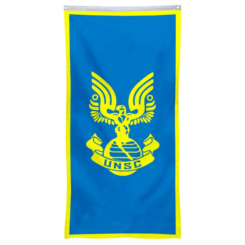 Fyon UNSC-Inspired Gaming Flag Banner