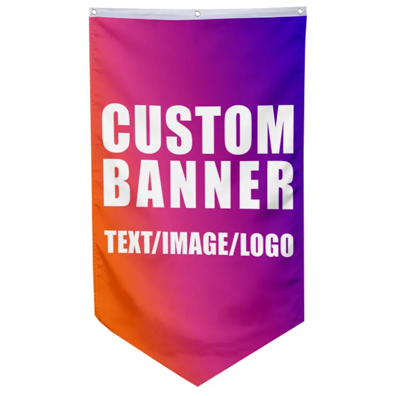Fyon Vertical V-Shape Custom Flag Banner