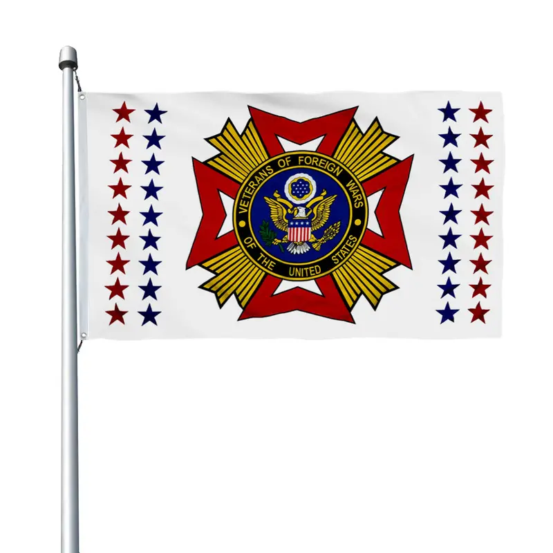 Fyon Veterans of Foreign Wars (VFW) Flag Banner – Honor & Service Decor
