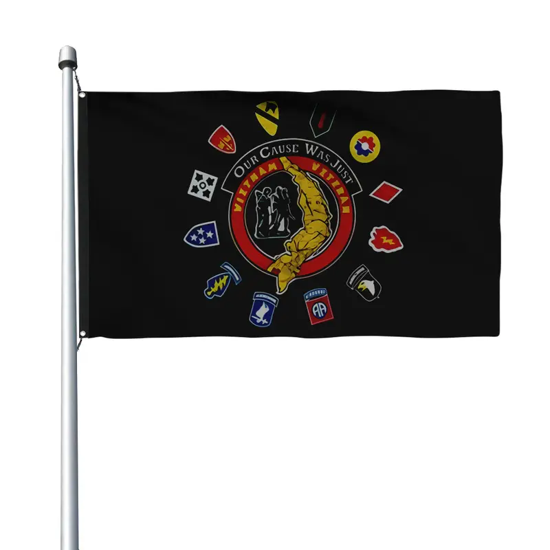 Fyon Vietnam Veteran Insignia Flag – Patriotic Indoor & Outdoor Banner