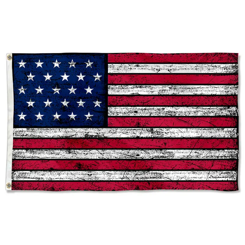 Fyon Vintage 25-Star Staggered Pattern Flag Banner – Early Republic Historical Replica