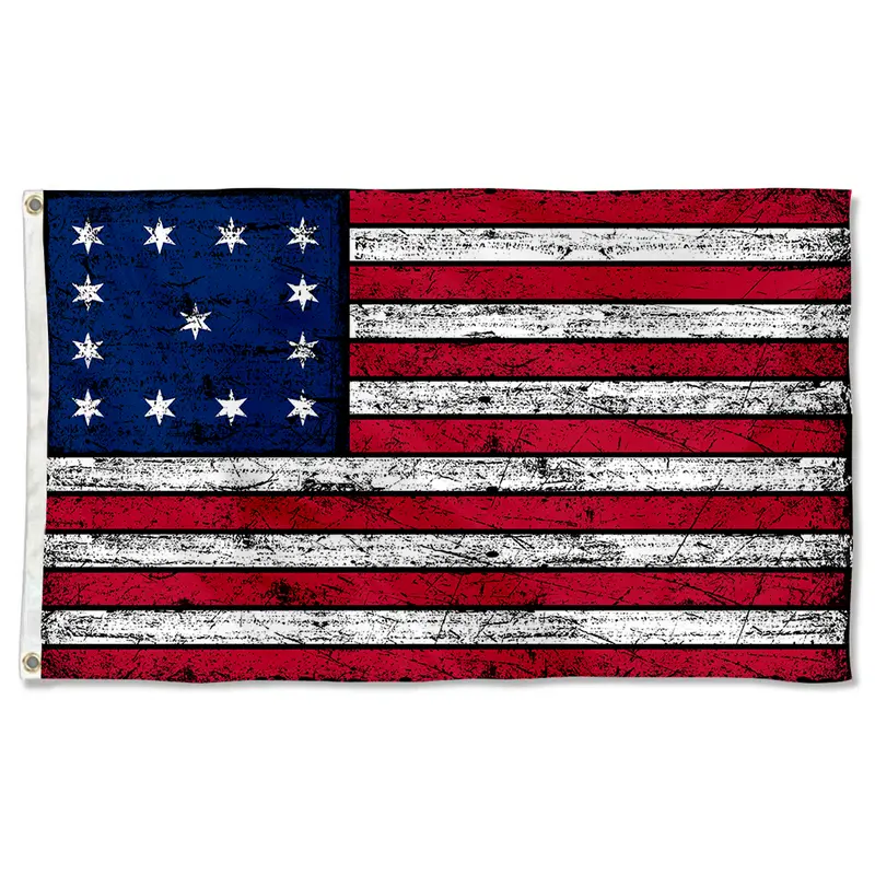 Fyon Vintage John Trumbull-Inspired US Flag Banner – Early National Symbol Reproduction