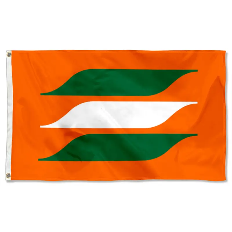 Fyon Vintage Nautical Flag – Maritime-Themed Orange & Green Banner for Indoor or Outdoor Use