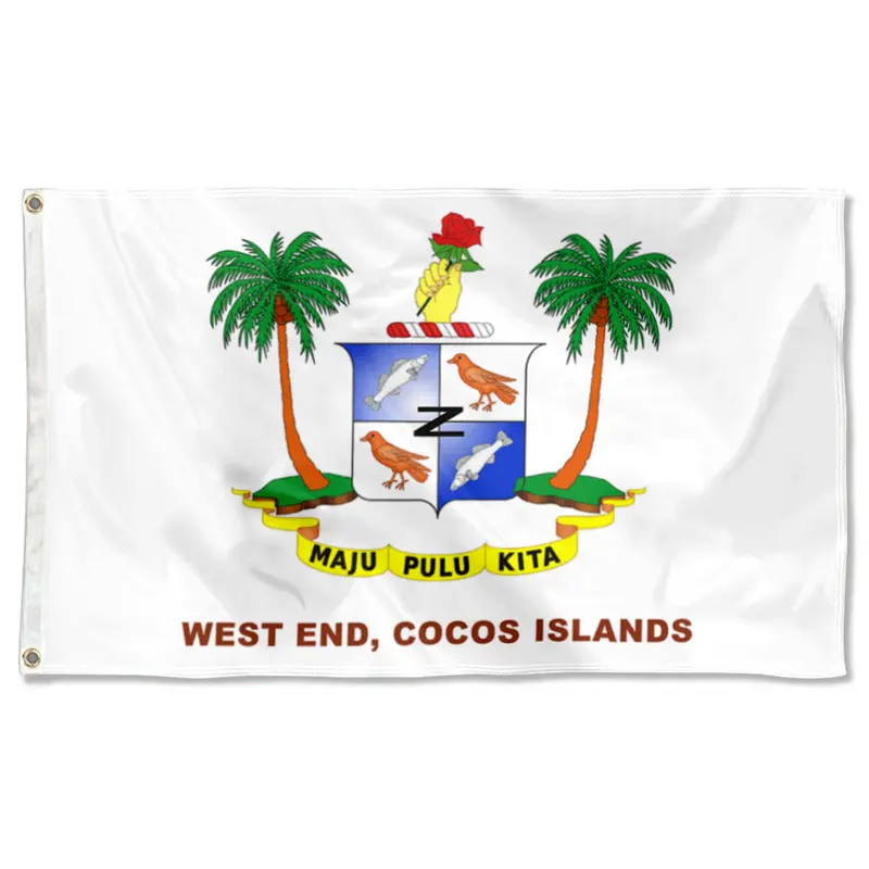 Fyon West End Cocos Islands Double-Sided Remote Territory Flag Banner