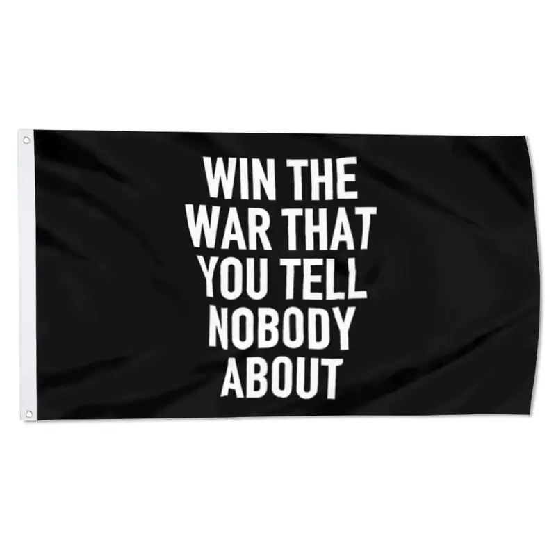 Fyon ‘Win The War You Tell Nobody About’ Banner – Discreet Fitness Flag