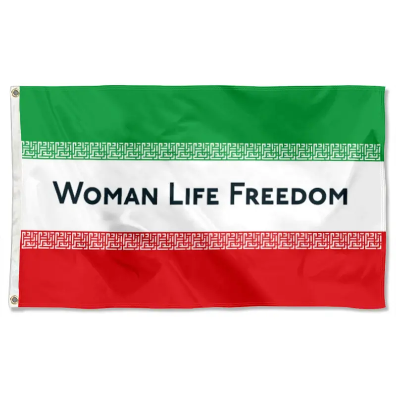 Fyon Woman Life Freedom Flag – Iranian Protest Banner Supporting Human Rights