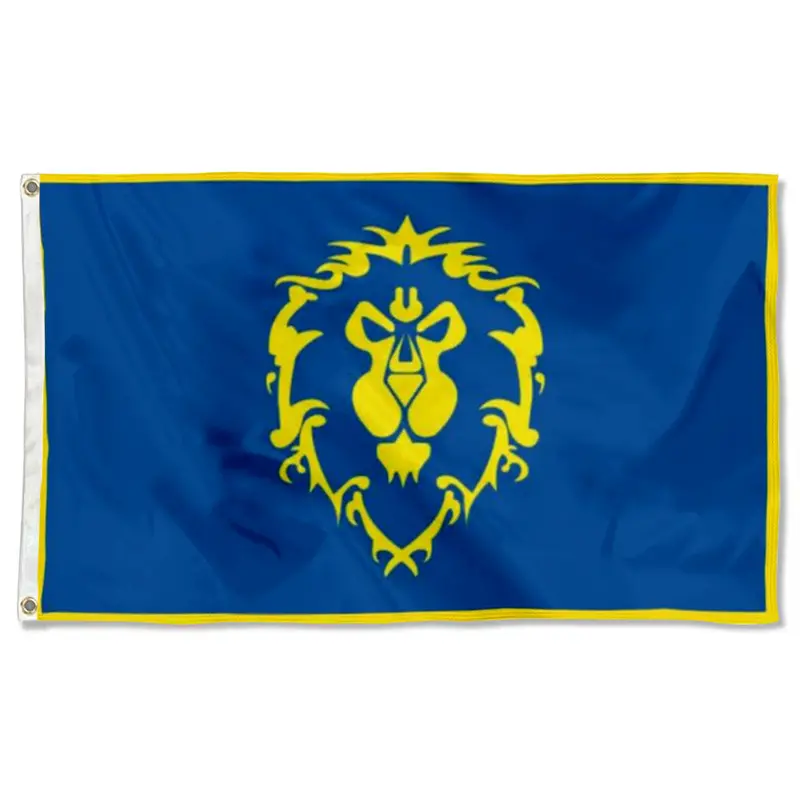 Fyon World of Warcraft Alliance Flag – Classic Faction Banner for Gamers