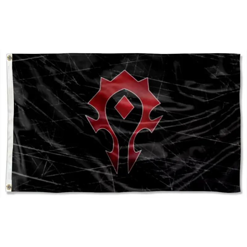Fyon World of Warcraft Horde Flag – Bold Faction Banner for Fans
