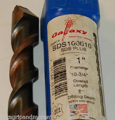 Galaxy SDS100010 1″ × 10-3/4″ Drill Bit – Lightly Used