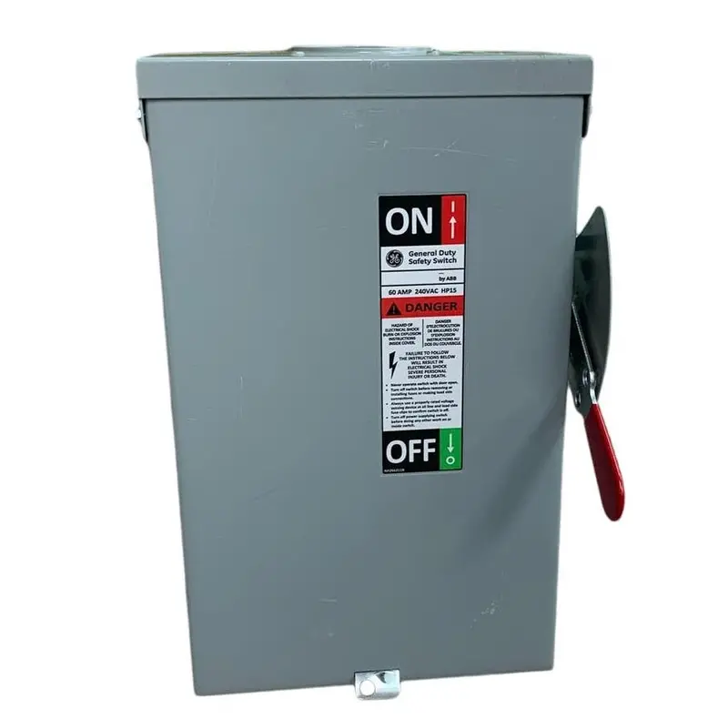 GE 60A 240VAC General-Duty Metal Safety Switch with Enclosure