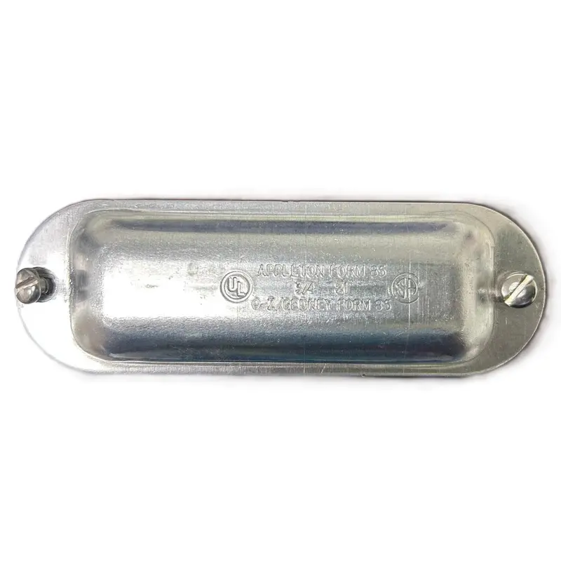 Gedney 3/4″ Aluminum LL Conduit Body Cover with Mounting Screws – Open-Box