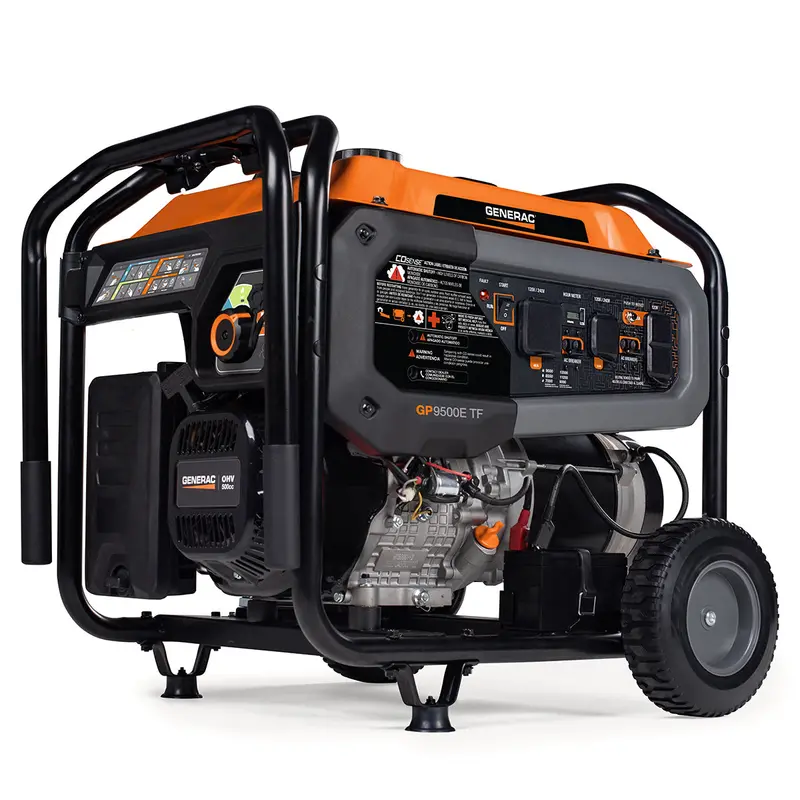 Generac GP Series 12,500W Tri-Fuel Portable Generator — 50-State Compliant with COsense Safety