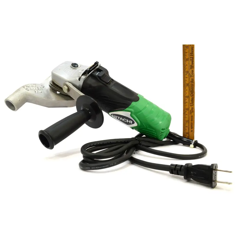 Gently Used Hitachi G12SA3 4-1/2″ Disc Grinder – 8-Amp, Includes Paint Shaver Pro Attachment