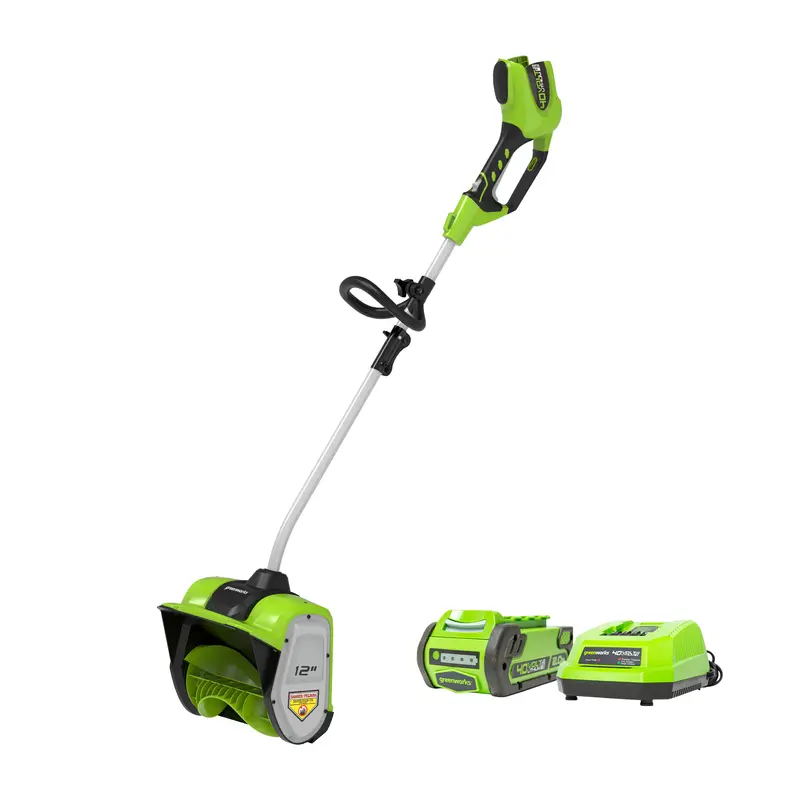 Greenworks 40V 12-Inch Cordless Snow Shovel — 4.0Ah Battery & Charger Included