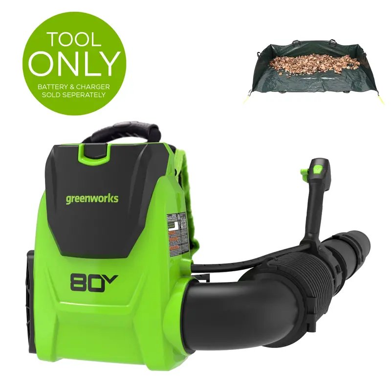 Greenworks 80V 780 CFM Brushless Backpack Blower with Leaf Hauler (Tool-Only)