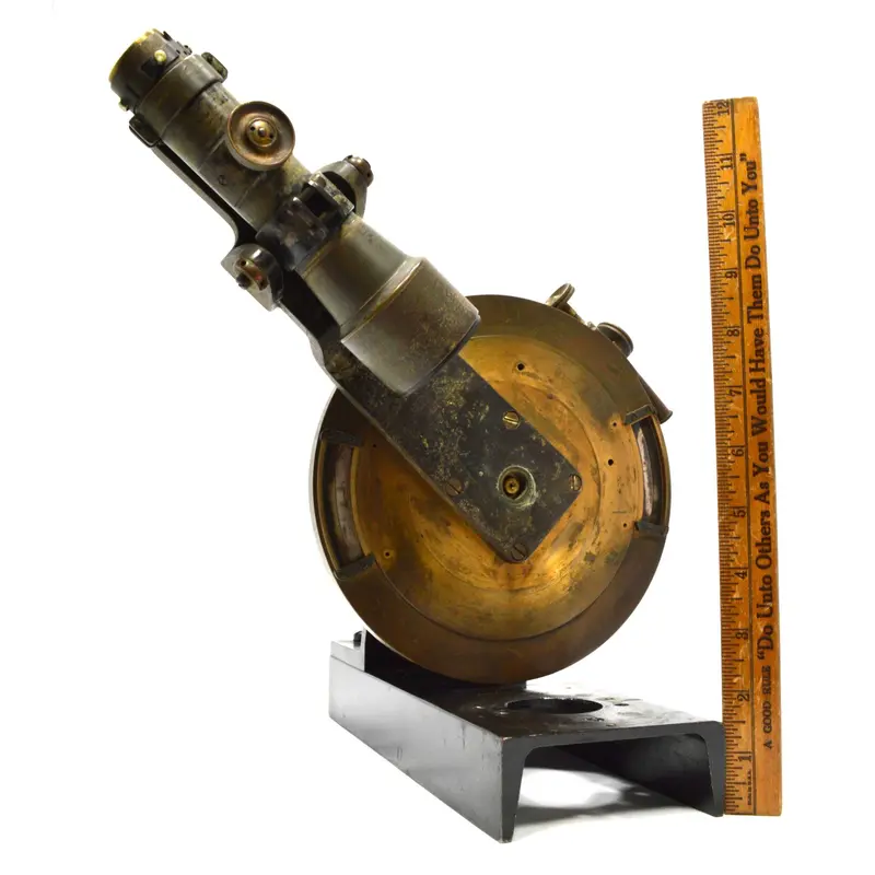 Handcrafted Brass Theodolite – Unique Vintage Surveying Tool with Steampunk Aesthetic