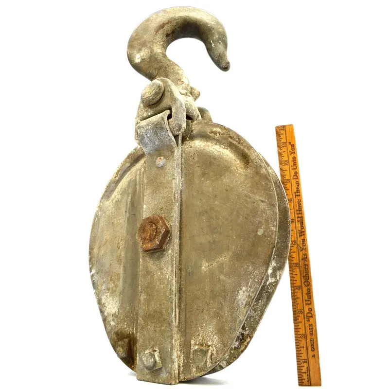 Heavy-Duty 10-Ton Military-Style Snatch Block — 10×1 Inch Single-Sheave Pulley