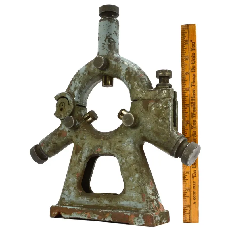Heavy-Duty Vintage Steady Rest for Metal Lathes – 13.5″ Length, 3.5″ Capacity