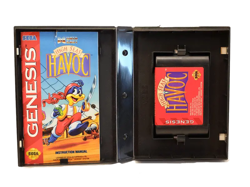 High Seas Havoc – Sega Genesis Game Cartridge with Manual and Original Case