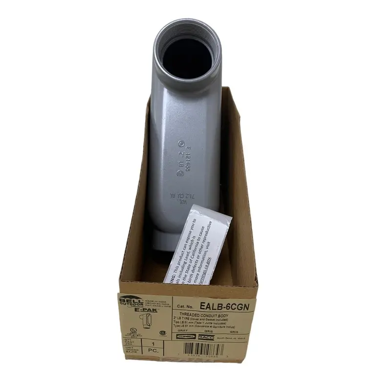 Hubbell Bell EALB-6CGN 2-Inch LB Conduit Body — Outdoor-Grade Cover & Gasket