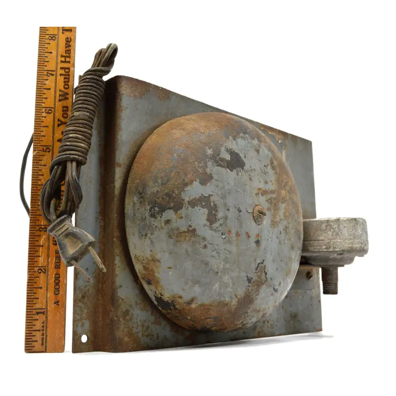 Industrial Fire Alarm Bell — 6-Inch Steel and Aluminum, Used in Schools and Warehouses