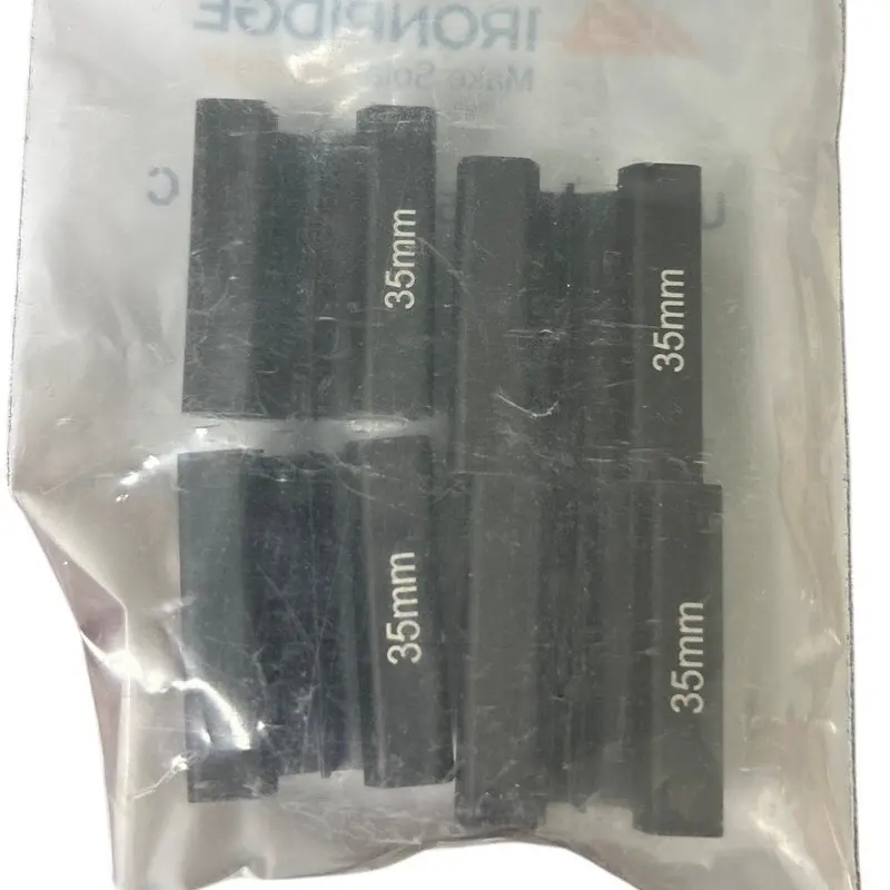 Ironridge UFO-STP-35MM-B Rev C Solar Stopper Sleeves – Black, 4-Pack