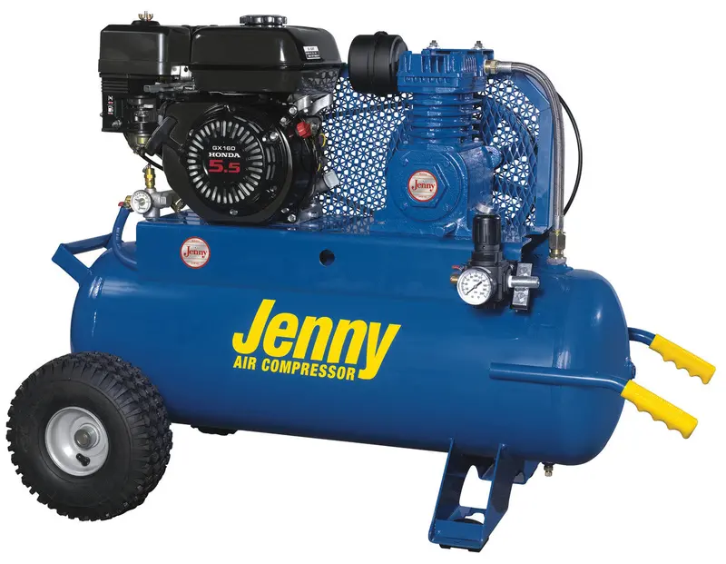 Jenny 5.5 HP Gas-Powered Air Compressor with 17-Gallon Tank