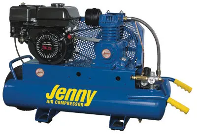 JENNY 5.5 HP Portable Gas Air Compressor – 8-Gallon Tank