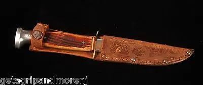KA-BAR Fixed-Blade Knife – 4″ Stainless Steel Edge with Brown Leather Sheath