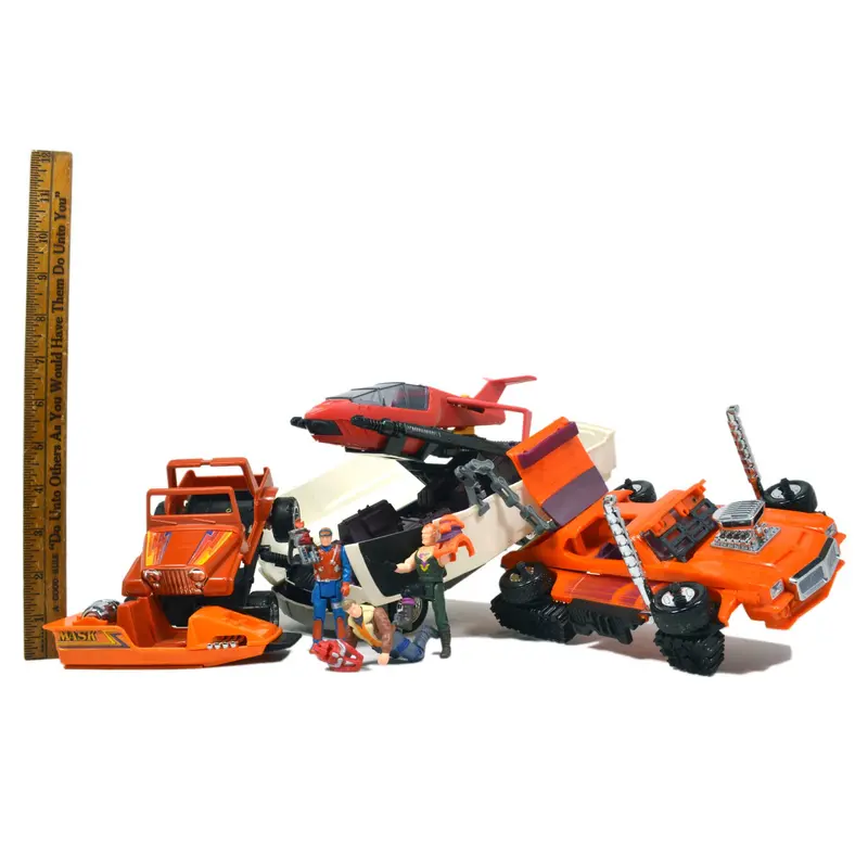 Kenner M.A.S.K. Toy Trio – Sling Shot, Gator, and Stinger (Near-Complete Lot)