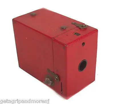 KODAK Rainbow Brownie Model C No. 2 Camera – Eastman 120 Film Red Box Vintage