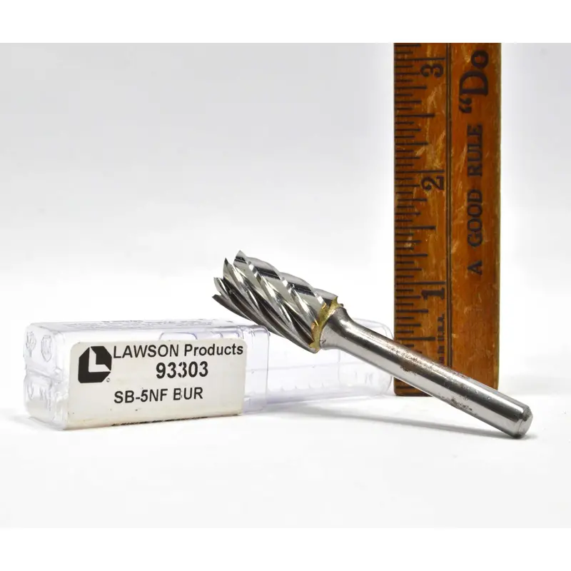 Lawson Products Standard Burr Bit – 1/2″ SB-5NF Cutting Burr (Model #93303)