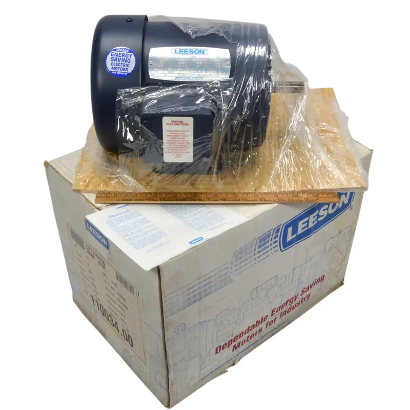 Leeson 0.75 HP General-Purpose Electric Motor – Model 110034.00, 1725 RPM, C56 Frame (Open Box)