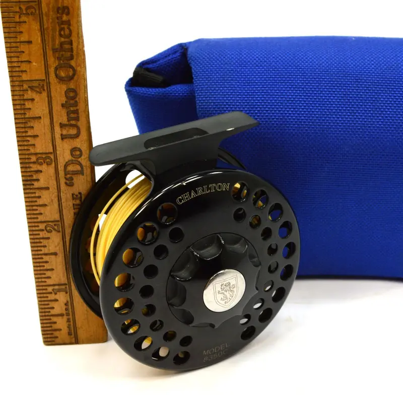 Lightly Used Charlton 8350C Configurable Reel & Spool — Right-Hand 1:5 Gear Ratio with Carry Pouch