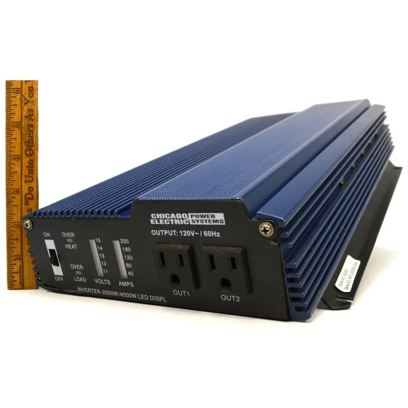 Lightly Used Chicago Electric 2000W / 4000W Power Inverter – Model 95596