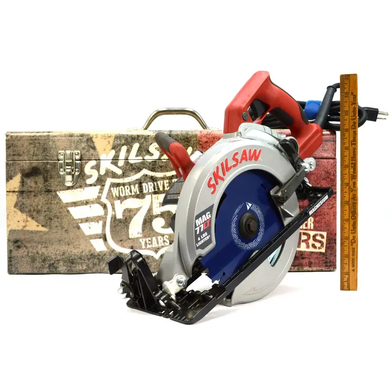 Like-New SKILSAW MAG77LT Worm Drive Circular Saw – 7.25″, Includes Original 75th Anniversary Packaging