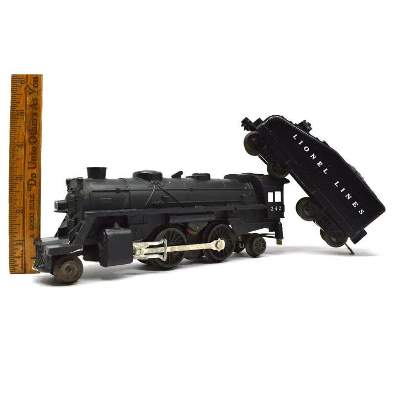 Lionel 2-4-2 Columbia Steam Locomotive #242 with 1625T Tender – Late 1950s to Mid-1960s