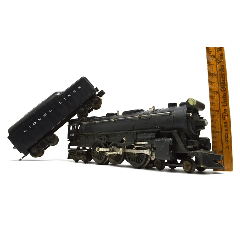 Lionel 4-6-4 Hudson Locomotive #665 with Coal Tender – Produced 1956–1959