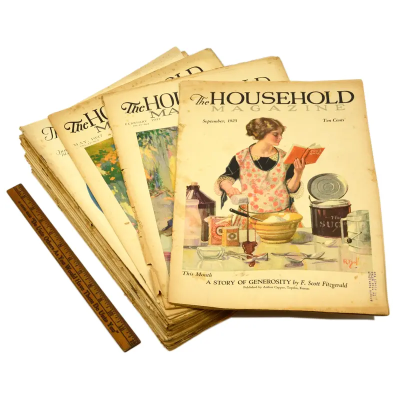 Lot of 23 Vintage Household Magazine Issues – Complete 1925–1931 Run, All With Original Covers
