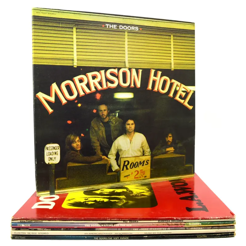 Lot of 7 Vintage Doors Vinyl Albums – Featuring Strange Days and Morrison Hotel