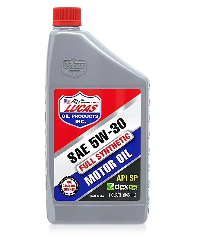 Lucas Oil 10049 SAE 5W-30 Synthetic Motor Oil (1 Qt), API SN Plus & dexos® Approved