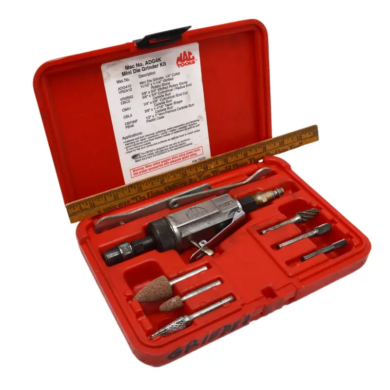 Mac Tools Mini Die Grinder Kit – Model ADG4K, Includes Case & All Accessories